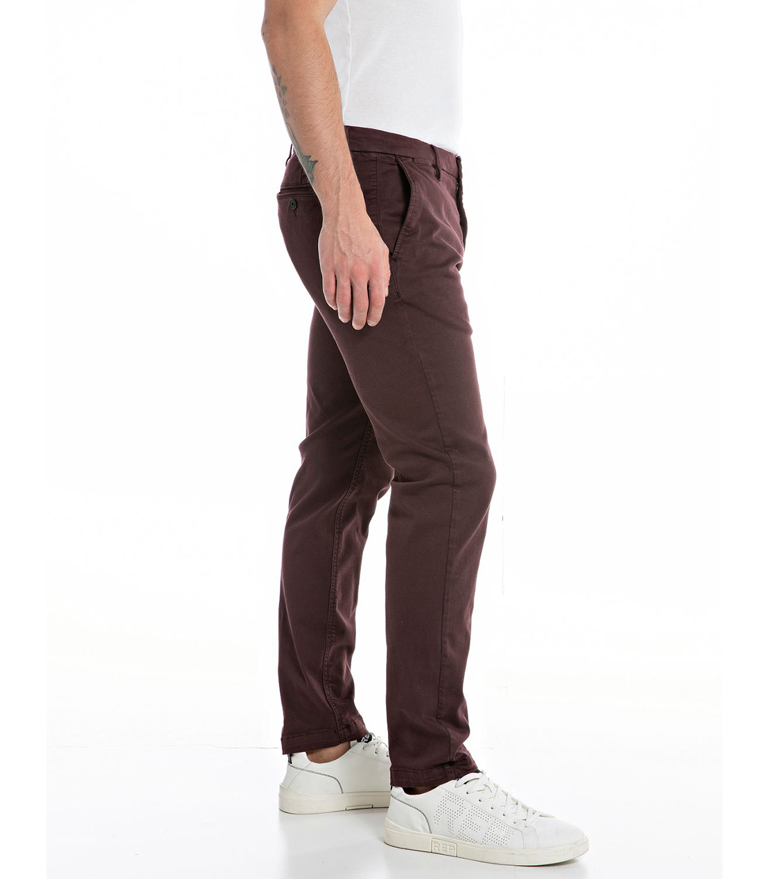 スリムフィットZEUMAR Hyper Chino X.Lite チノパンツ 詳細画像 オールドワイン 4